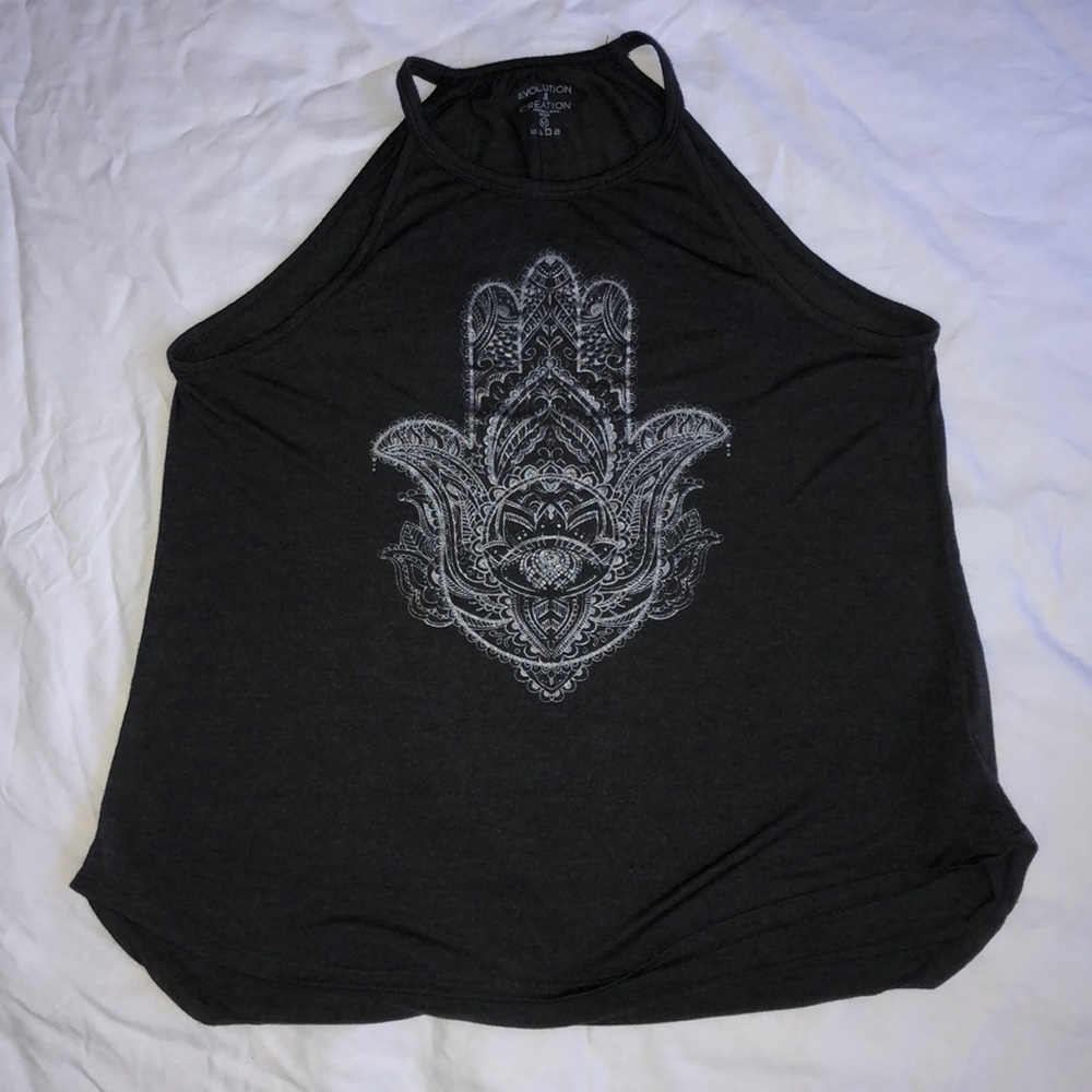 Hamsa Grey Tank